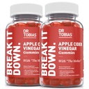 Dr. Tobias Apple Cider Essiggummis mit der Mutter, 500mg ACV pro Servieren, Plus Folate, B6, B12 & Iodine, unterstützt Verdauungsgesundheit, Gut Cleanse & Detox, Vegan, 120 Gummies