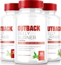 (3 Pack) Outback Belly Burner Pills, Premium Out Back Belly Burner Keto Capsules, All Natural Keto Weight Loss Supplement zur Unterstützung von Fitness und Body Goals, Official Outback BellyBurner (180 Kapseln)