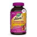 Nature's Way Alive! Women's 50+ Daily Gummy Multivitamins, Women's Supplements, Unterstützt gesundes Herz, Gehirn & Knochen,* B-Vitamins, Mixed Berry Flavored, 130 Gummies (Packaging May Vary)