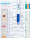 Visual Guide for Filling Medication, Supplements und Vitamin Organizer, Management Tool zum Wiederholen von Pillen Boxen, Containern