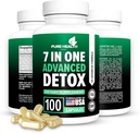 Extra Strength Fast Acting 7-in-ONE Advanced Formula - Full Body Cleanse - Detox & Liver Cleanse - Detox & Liver Repair, All Natural Toxins Remover, Gesunde Reinigungsunterstützung für Leber (100 Kapsel)