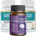 Apigenin mit L-Theanin + Verdauungsenzyme Wellness Bundle – Natürliche Entspannung, Stress und Verdauungsunterstützung