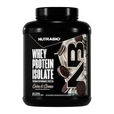 NutraBio 100% Whey Protein Isolate Protein Powder, 25g Protein mit vollständigem Aminosäureprofil, Soja und Glutenfrei, Low Carb und Low Calorie Whey Protein Powder, Cookies & Cream, 5 Lbs.