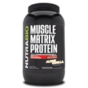 NutraBio Muscle Matrix Protein Powder - 25g Protein Per Scoop - Whey Isolate und Micellar Casein Combo für schnelle und langsame Freisetzung - Vanille - 2 Pfund, 28 Portionen