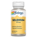 Solaray Selenium 50 mcg, Gesundes Immunsystem, Schilddrüsenfunktion & Antioxidans Unterstützung, 100 Kapseln