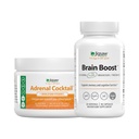Jigsaw Health Bundle | Adrenal Cocktail, 60 Servierungen (Jar), und Brain Boost, 90 Kapseln