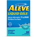 Aleve Liquid Gels, Naproxen-Natrium für Schmerzlinderung ‐ 50 Graf