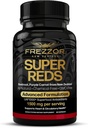 FREZZOR Super Reds Kapseln mit UAF1000+, All-Natural Neuseeland Red Superfood Energy, Essential Red Fruits Veggies& Beets, Antioxidantien, Enzyme, Energy Supplements, 90 Kapseln, 1 Flasche