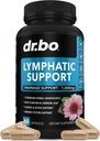 Lymphatic Drainage Supplements Pillen - Lymphatic Support Gesamte Kräuter-Reinigung Produkte mit Echinacea Lymphsystem Unterstützung Ergänzung für Nodes Legs & Neck - Lymphe Node Detox Cleanse System Drainage