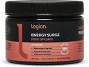 LEGION Energy Supplement - Unflavored Energy Drink Powder - Koffein-Pulver mit Taurine & Vitamin B-Komplex - Natürlich gesüßtes Energie-Pulver für gesunde Energie Getränke (120g)