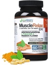 MuscleRelax 24/7 unterstützt Muskelentspannung, Tag oder Nacht Verwendung, Natürlich abgeleitete Zutaten - Sicher und effektiv - Glutenfrei - 60 vegetarische Kapseln