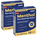 Sumifun 5% Menthol Pain Relief Patches - 30 Count Pain Patches für Neck,Schulter, Ellbogen, Knie und Rückenschmerzen Relief - Lower Back Pain Relief Produkte - Menthol Maximum Strength Pain Relief Patches
