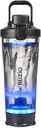 BUZIO Electric Protein Shaker Bottle, 24 oz Shake Blender Bottle, USB wiederaufladbare Blender Flaschen für Proteinmischungen Shaker Cups, Tragbare große Sport-Wasserflaschen mit Tritan, Schwarz