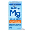 SlowMag Muskel + Herz Magnesium Chlorid mit Kalzium-Ergänzung zur Unterstützung der Muskelentspannung, Occasional Muskel Cramping & Herzgesundheit, hohe Absorption, 120 Zähler