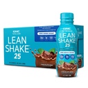 GNC Lean Shake 25 Protein Shake, Clinical Proven Weight Management, Meal Replacement, 25g Protein mit Zero Added Sugar, Ready To Drink, Chocolate Mint, Paket von 12