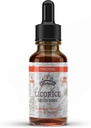Licorice Tincture, Organic Licorice Extract (Glycyrrrhiza Glabra) Getrocknete Wurzel, Kräuterergänzung, Non-GMO in kaltgepresstem Organische Gemüse Glycerin 4 Unzen, 670 mg