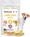 Dog Chits Lamb Ohren für Hunde – 100% natürliches gebackenes Lammohr Hundebesitz – Grau-frei, High Protein, Lower Fat Training Chews – Dental Health & Joint Support – für mittlere und kleine Pups – 35 Pack