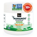 MamaMooTM Colostrum Powder >50% IgG, Gras Fed, First & Only Non GMO Verified, Gut Health Bloating Immunity, Enthält 400+ Bioactive Nährstoffe, Third Party Lab Tested, 60 Portionen (Unflavored)