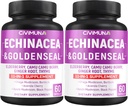 Echinacea Kapseln mit Echinacea, Goldenseal Wurzel, Elderberry - 120 Kapseln für 4 Monate Versorgung (Pack von 2)