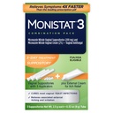 Monistat 3-Tage Hefe Infektion Behandlung für Frauen, 3 Miconazol Vaginal Suppositorien & Externe Itch Relief Creme (9g Tube) Combo Pack