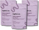 Copina Co. Vanilla Beauty Vegan Collagen Booster Creamer - Plant Based Collagen Support Smoothie Drink Vegan Creamy Blend | Vanilla Flavor | 3 Bags - 25 Portionen pro Tasche