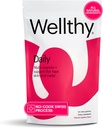 Wellthy Daily Multivitamin Gummy, Vegan Kaubare Vitamine für Frauen & Männer mit Zink, Biotin, Selen und Niacin für Haut, Nagel und Haarunterstützung (Raspberry Flavor, 30 Tage)