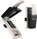 Autozentrieren Pille Cutter-Gerät, Pill Splitter aus Luftfahrt-Aluminium-Legierung mit 402 Edelstahl Klinge, Anti Cut Design,Ergonomic Operation Control,Designed in den USA (Weiß)