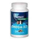 Pet Protect M/L Dog Omega-3 Supplement, proprietäre freie Form Blend, unterstützt eine normale Entzündungsreaktion, Snip-Tip Kapseln (250 Count)