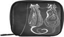 Naanle Vintage Katzen 7-Tage Pille Fall Reisen Pille Organizer Tasche mit Reißverschluss Tragbare Wochentasche Meine Pillen Fall Kompakte Größe für Vitamin-Ergänzungshalter