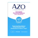 AZO Complete Feminine Balance Daily Probiotics für Frauen, Klinisch getestet, um Vaginale Gesundheit zu schützen, hilft Gleichgewicht pH und Hefe, Non-GMO, 60 Count