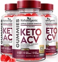 NutraRize (Pack mit 3 Ketologenic Keto ACV Gummis Advanced Weight Loss, Detox Formula, Apfelessig Ergänzung (180 Gummi)