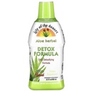 Lily Of The Desert Aloe Vera Herbal Detox Formula - Aloe Vera Juice mit Milchdistel, Slippery Elm, Burdock Root, Dandelion Root und Echinacea für Gut Gesundheit, Liver Support und Wellness, 32 Oz