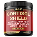 NUQIIT 12in1 Cortisol Shield - Ashwagandha and Magnesium & 10 More - 90 Capsules