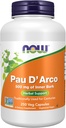 JETZT Ergänzungen, Pau D'Arco (Tabebuia heptaphylla) 500 mg, Kräuterunterstützung, 250 Veg Kapseln