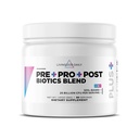 Livingood Daily Pre Pro Post Biotics Blend Powder, Digestive Health Supplement mit Präbiotika aus Bio Blue Agave Inulin, SBO Probiotics, Probiotics für Frauen und Männer, Non GMO, Vegan, 30 Portionen