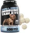 Bully Max Small Breed Dog Immununterstützung Tablets - Kaubarer Hund Multivitamin Immunität Booster Ergänzung Tabs für Welpen & Erwachsene Hunde - Pet Vitamine mit Astaxanthin, Colostrum, Turmeric - 30 Tabletten