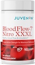 Juvenon BloodFlow-7 Nitric Oxid Supplement mit Nitrosigin - Verbesserte Formel für maximale Absorption - Zirkulation Booster, Blutdruck, Cholesterol-Unterstützung (180 Zähler (Pack von 1))