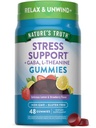 Nature's Truth Stress Relief Gummi für Erwachsene | mit Gaba, L Theanine und Zitronenbalsam | Zitronen Erdbeeren Flavor | Non-GMO & Gluten Kostenlose Ergänzung