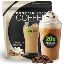 Chike Vanilla High Protein Iced Coffee, 20 G Protein, 2 Schüsse Espresso, 1 G Zucker, Keto Friendly und Glutenfrei, 14 Servierungen (15.8 Unze)