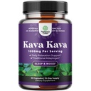Kava Kava Root Extract Supplement 1000mg - Fast Acting Kräuter-Unterstützung mit Kavalactonen für Balanced Mood - Relax Calming Capsules for Stress Support & Better Sleep - 15 Portionen