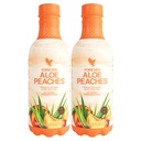 Forever Living - Aloe Peaches - Pure Aloe mit echtem Peach Flavor - Unterstützt Verdauung und Immunität - Vegan und Glutenfrei - 33.8 fl oz (2-Pack)