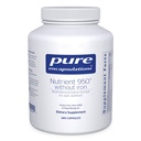 Pure Encapsulations Nährstoff 950 Ohne Eisen | Ergänzung zur Unterstützung von Herz-Kreislauf-, Immun- und Zellgesundheit, Knochen, Hormon-Mebolismus und Kohlenhydrat-Utilisation* | 360 Kapseln
