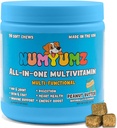 Natürliche 15-in-One Komplette tägliche Multivitamin-Hund-Schuh-Ergänzung - Gemeinsame Gesundheit, Omega-3 Fettsäuren, Vitamine, Immununterstützung - Tasty Treats for Healthy Coat, Haut, Knochen - 90 Soft Chews