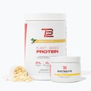 TB12 Plant Based Strength & Hydration Bundle (Vanilla Protein Powder & Lemonade Electrolytes), Unterstützung Muskel Erholung & Hydration, Dairy Free, Non-GMO, Soy-Free