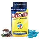 iSatori Energize Koffein Pillen - Fast Acting All-Day Energy Supplement mit Time Release Koffein & Natural Nootropic Support - No Jitters oder Crash - Energie Vitamine für Männer und Frauen - (84 Tabletten)