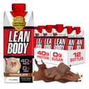 Lean Body Ready-to-Drink Chocolate Protein Shake, 40g Protein, Whey Blend, 0 Zucker, Glutenfrei, 22 Vitamine & Minerals, LABRADA, 17 Fl Oz (Pack von 12)