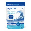 Hydrant - Bulk Hydration Powder, Unflavored, 50 Servis Fast Acting Electrolyte Rehydration Powder - Zero Sugar Flavorless Drink Mix for Daily Use, Travel & Workouts