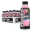 Protein2o 15g Whey Protein Isolate Hydration Drink Plus Energy & Focus, 350mg Elektrolyte, Vitamine B5 & B6, Sugar Free, Cotton Candy, 16.9 oz Bottle (Pack von 12)