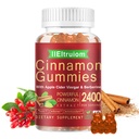 Ceylon Cinnamon Gummies, Ceylon Cinnamon 2400mg mit Berberine, Turmeric, Apfelessig, Bitter Melon, Chrom - 60 Zähler