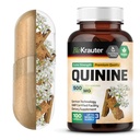 BIO KRAUTER Quinine für Leg Cramps Kapseln 500 mg - 100 Count - Cinchona Bark Pulver - Quinine Kapseln - Vegan, keine Füllstoffe